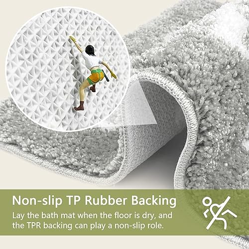 Miniatura 5 de Homantic Alfombras de baño con texto en inglés Get Naked, divertidas alfombras de baño antideslizantes para decoración de suelo de baño, alfombras