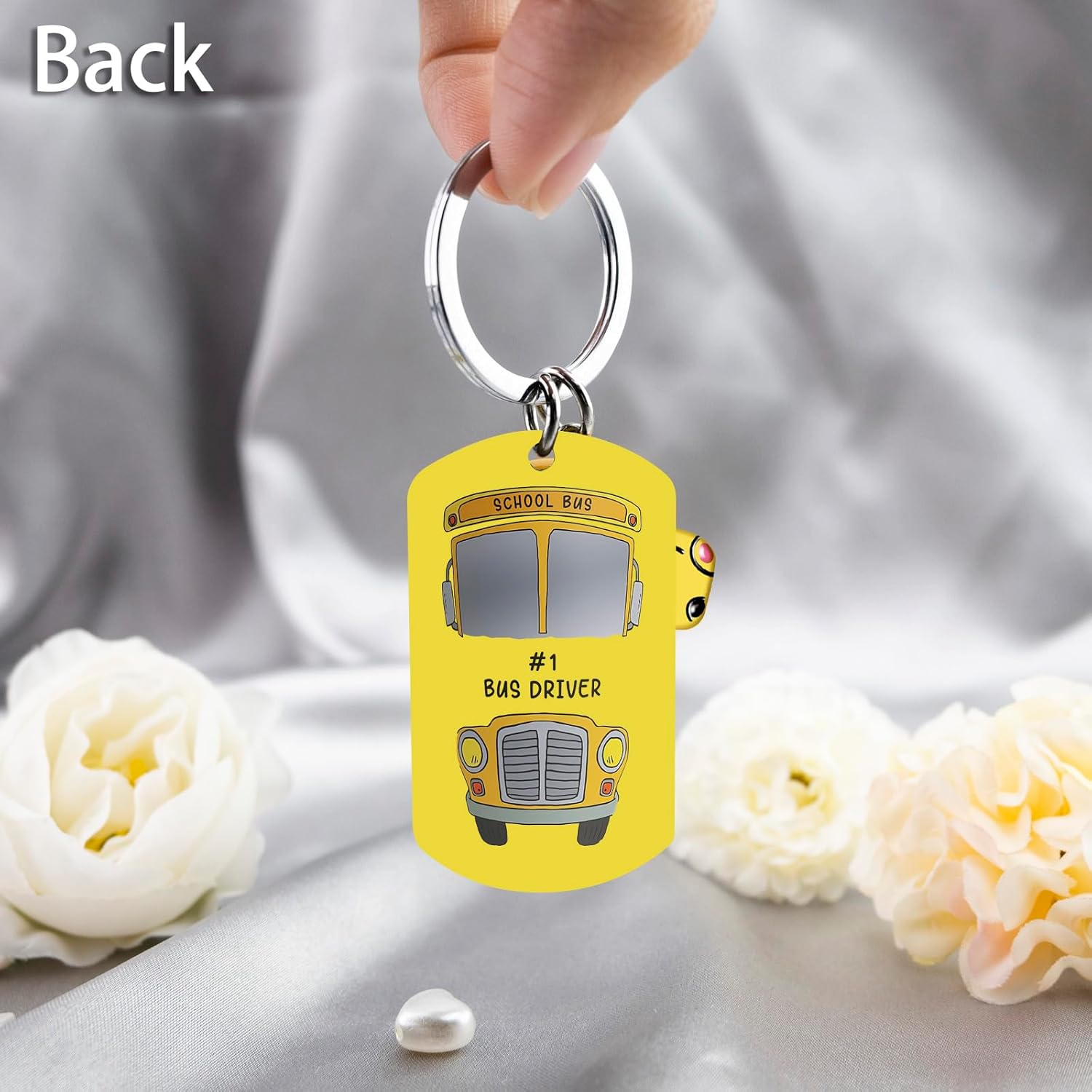 Bus Driver Gifts School Bus Driver Appreciation Gifts Best School Buses Keychain Thank You Gift for Buses Drivers Birthday Thanksgiving Christmas Gift for Schoolbus Drivers Keyring - Image 7