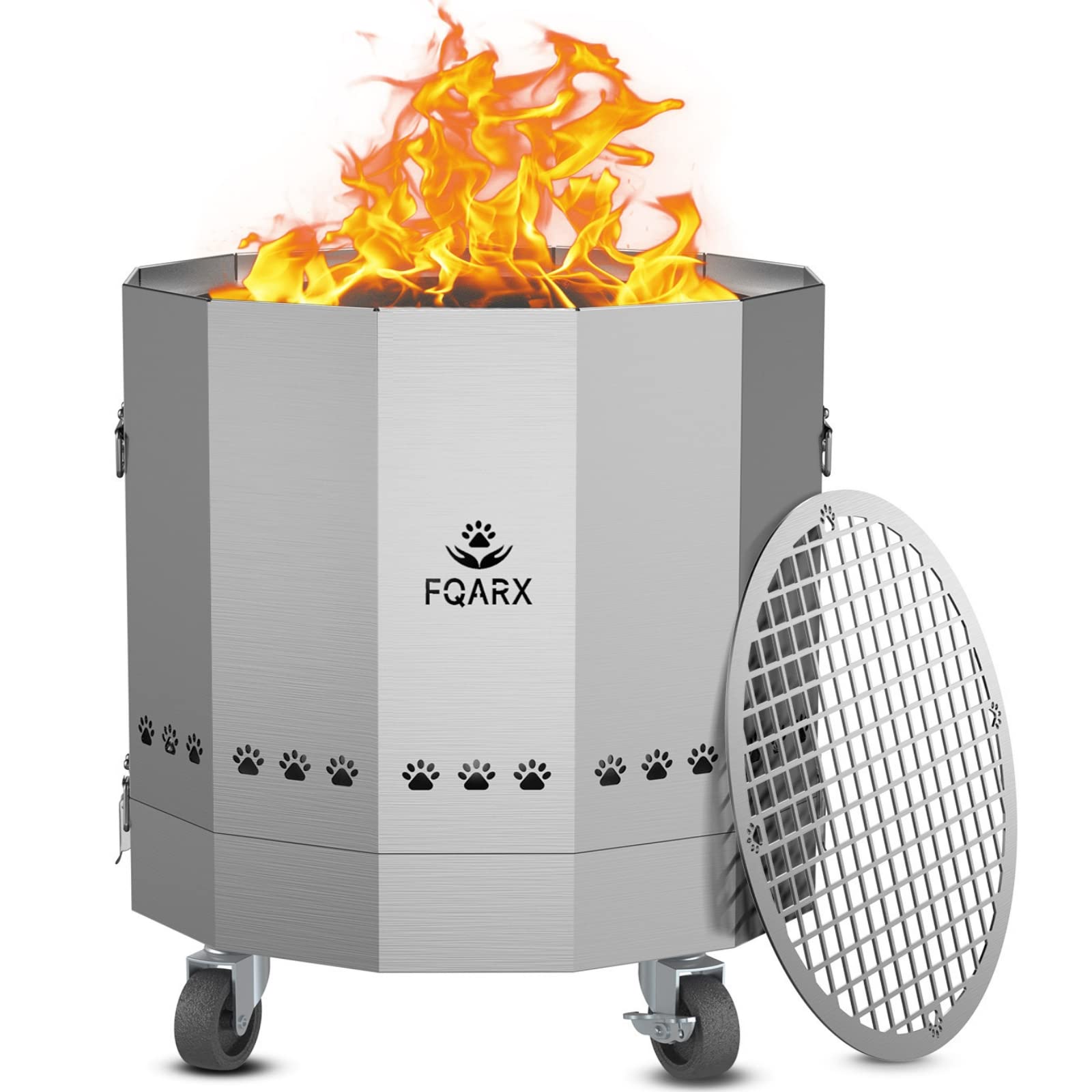 Buy FQARX Bonfire Fire Pit Smokeless Fire Pit Stainless Steel Outdoor