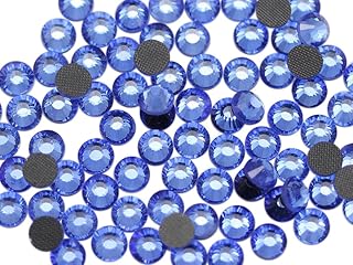 Allstarco SS6 1.8mm Blue Light Sapphire Y211 Hotfix Flat Back Crystal Rhinestones DMC Iron On Strass for Nail Art Heat Set Gems Embelishments (10 Gross) - 1440 Pieces
