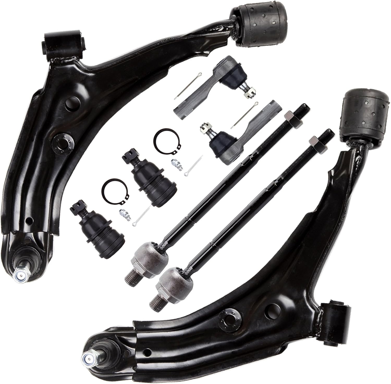 ASAPE Front Control Arm And Ball Joint Tie Rod Suspension Kit Replacement for 1991-1994 for Nissan Sentra - 8PCS Set