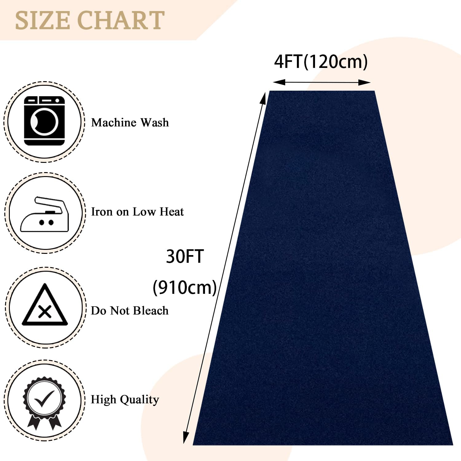 modfuns navy blue aisle runner for wedding velvet aisle runner rug 4x30ft event carpet runners aisle outdoor party runners rug aisle floor runnered beach runway for celebration prom event carpet 4' x 30' (rectangular) navy blue
