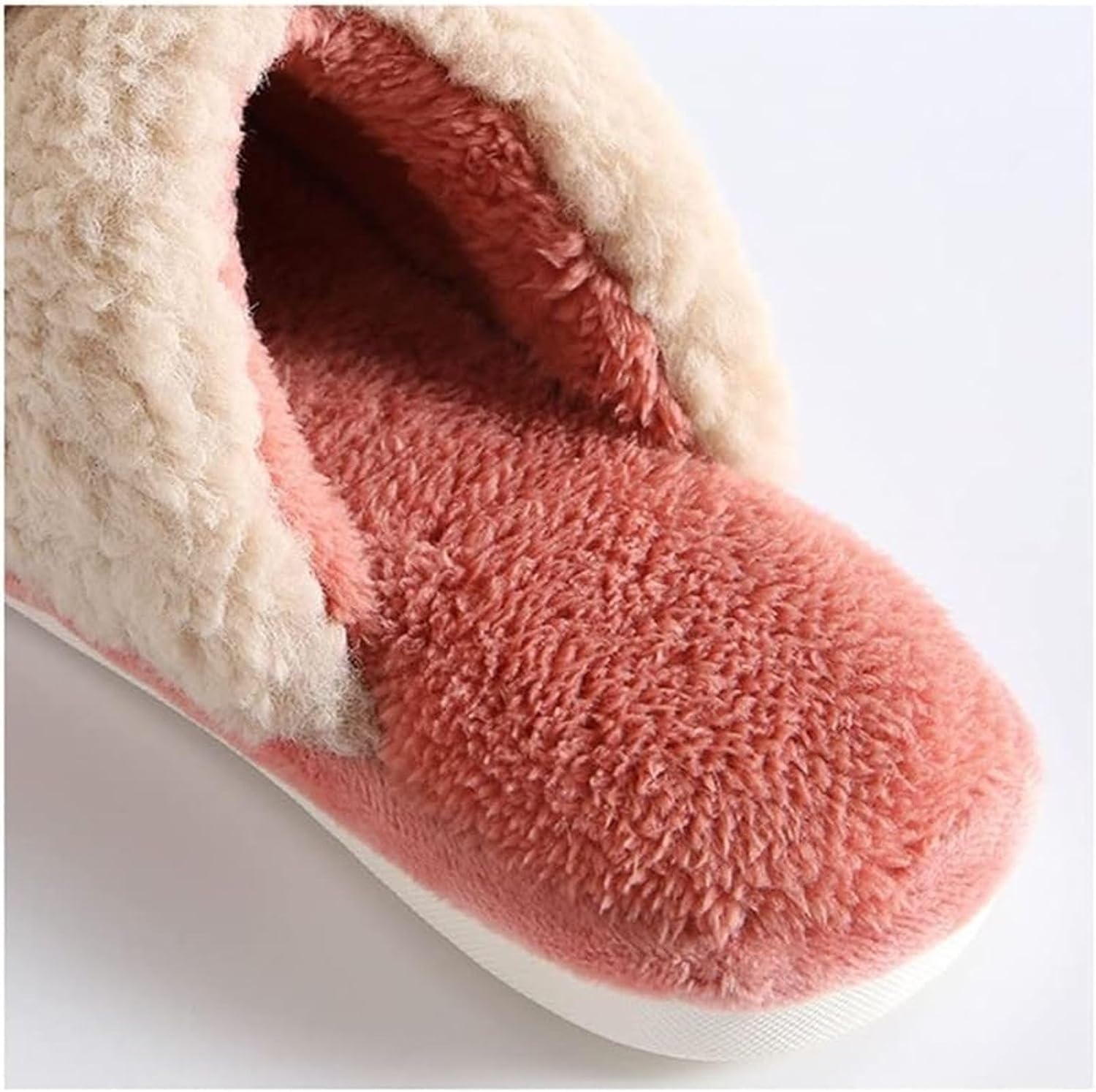 [ZKYSO] ルームシューズ あったか スリッパ ファー付き リボン もこもこ 秋冬 レディース メンズ おしゃれ 北欧 滑り止め