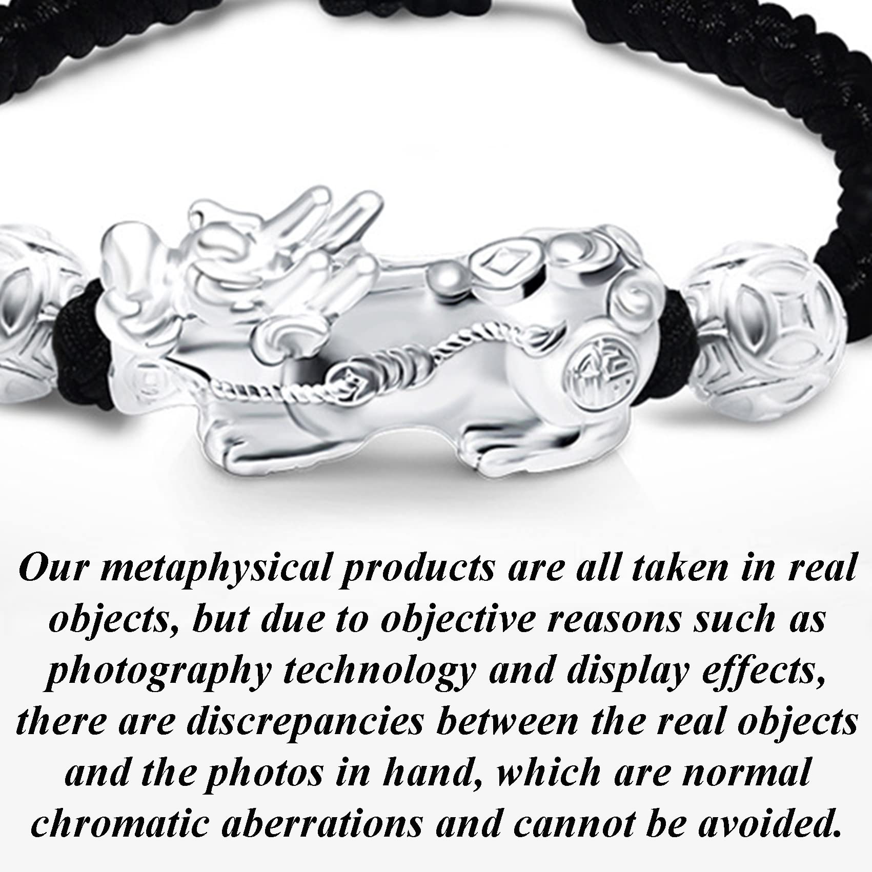 Pulsera de Hilo Rojo Pulsera de Plata de Ley 925 Feng Shui Pixiu Pulsera for Mujeres Hombres Pi Yao Amuleto Pulsera for Protección Riqueza Buena Suerte Pulsera de Cuerda Roja/Negra,Red,Small
