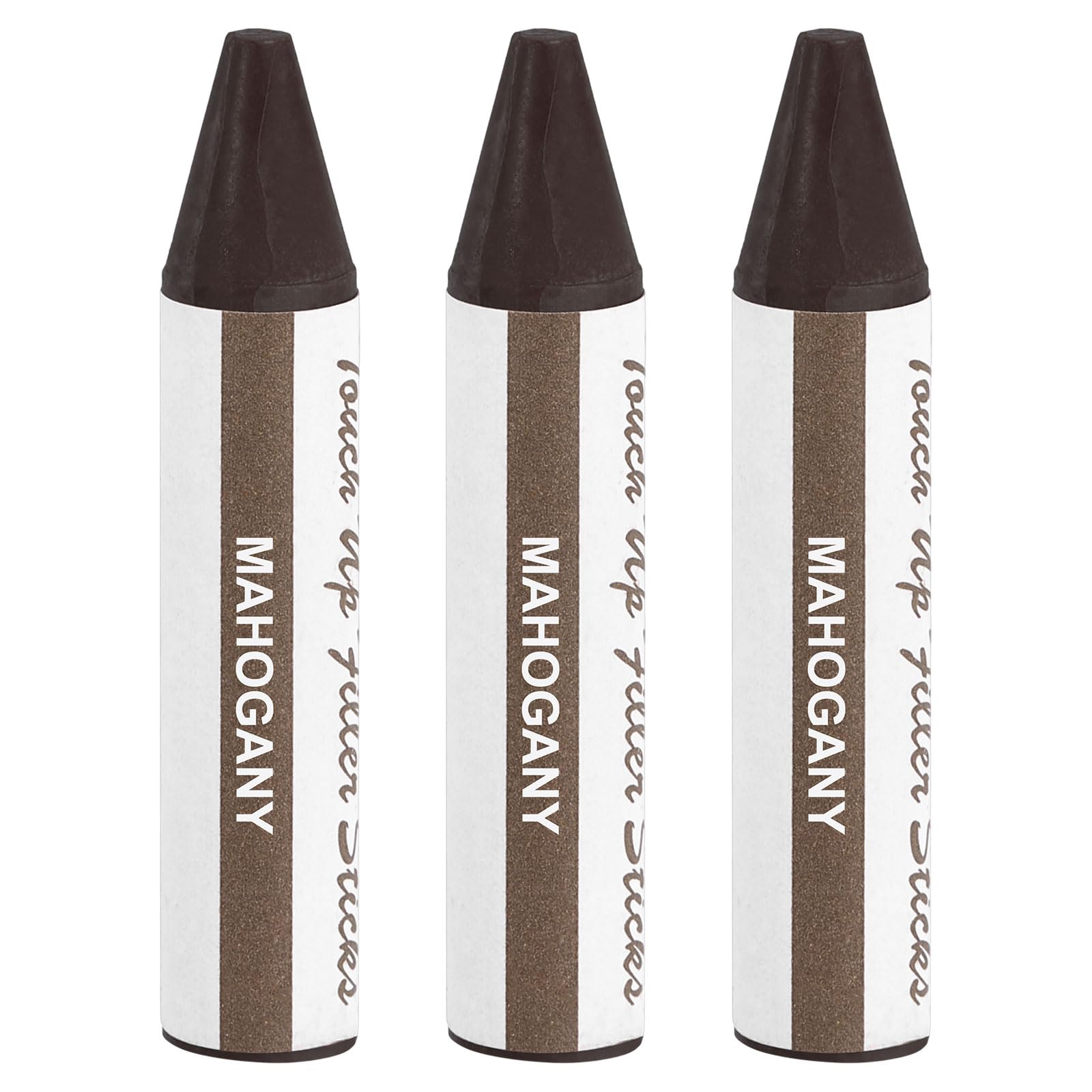 uxcell Wood Filler Stick, 3 Pcs Wax Sticks Wood Touch Up Markers, Furniture Crayons for Scratches Holes Crack Tables Desks Wooden Floors Repair Cover