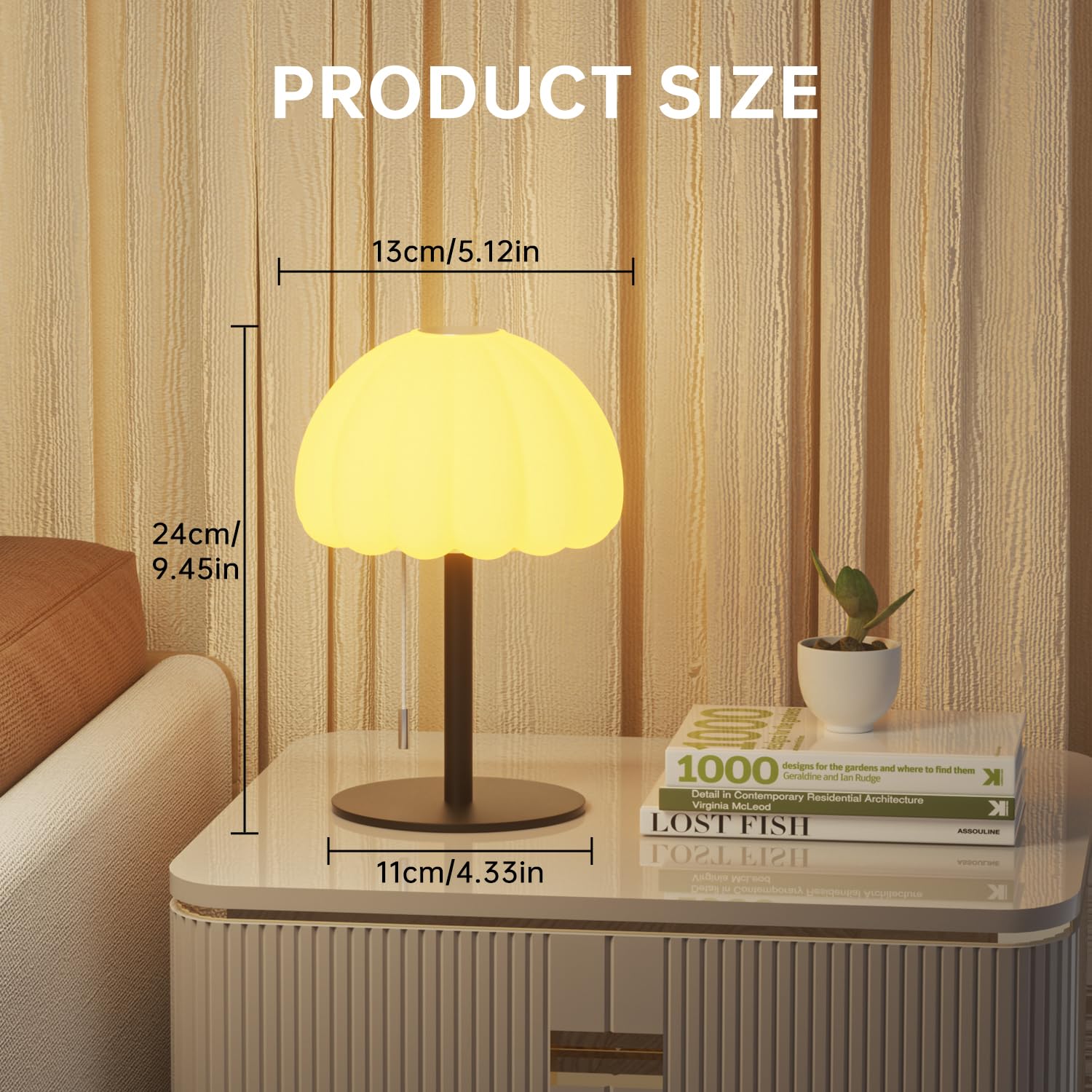 Lampada da comodino touch, modalità RGB, dimmerabile, piccola lampada per camera da letto, lampade da tavolo a catena con 4 modalità di illuminazione, lampada da comodino multicolore per