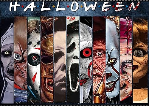 Rompecabezas de madera para adultos de 1000 piezas, rompecabezas de terror de Halloween para adultos, rompecabezas para pensamiento activo,