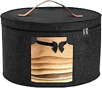 Vista 1 de Cajas de almacenamiento para sombreros para mujeres/hombres, 17 pulgadas de profundidad x 10 pulgadas de alto, caja de almacenamiento para sombreros