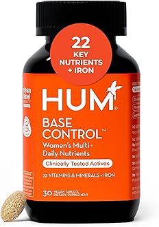 Base Control Multivitamin for Women with Vitamin C, Iron, Biotin, Zinc, B Complex, Daily Women's Multivitamin, 22 Essential Vitamins & Minerals, Support for Pre-Menopause, Gluten Free, 30 Capsules