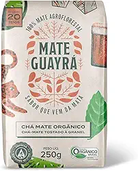 Chá Mate Erva Mate Guayra Tostado Orgânico 250 gramas Gelado ou Quente (CHÁ MATE)
