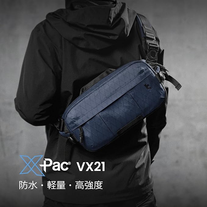 Amazon | [tomtoc] 5.5L ボディバッグ X-PAC ヘビーデューティー