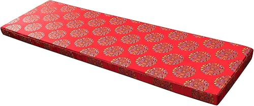 Miniatura 1 de Cojín de banco de tamaño personalizado, cojín de ventana de bahía para interiores y exteriores con funda lavable, cojines de columpio para muebles