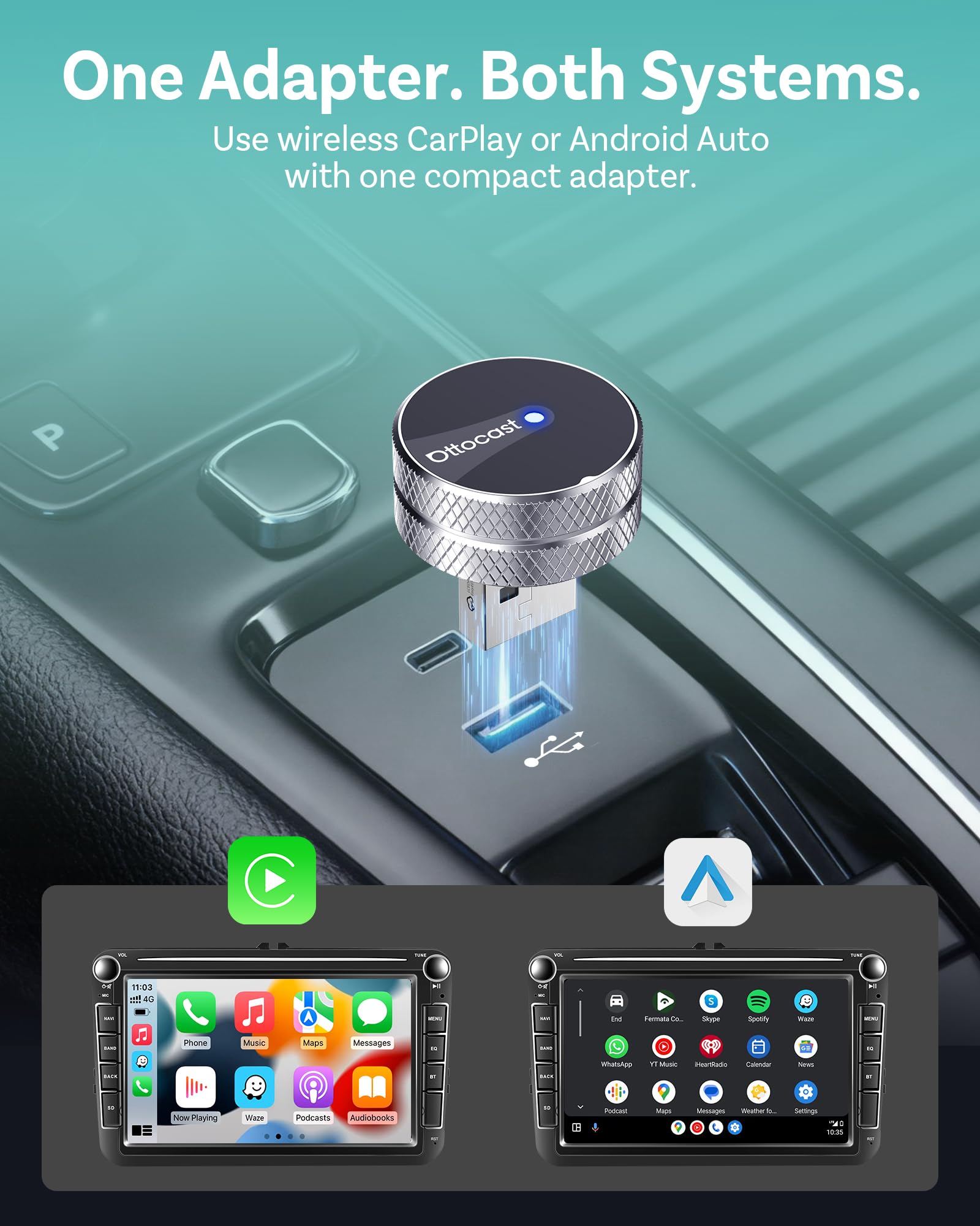 【新品】Ottocast Mini Tube ワイヤレスCarPlayアダプター Amazon.com: OTTOCAST Mini Tube 2026 Wireless CarPlay & Android