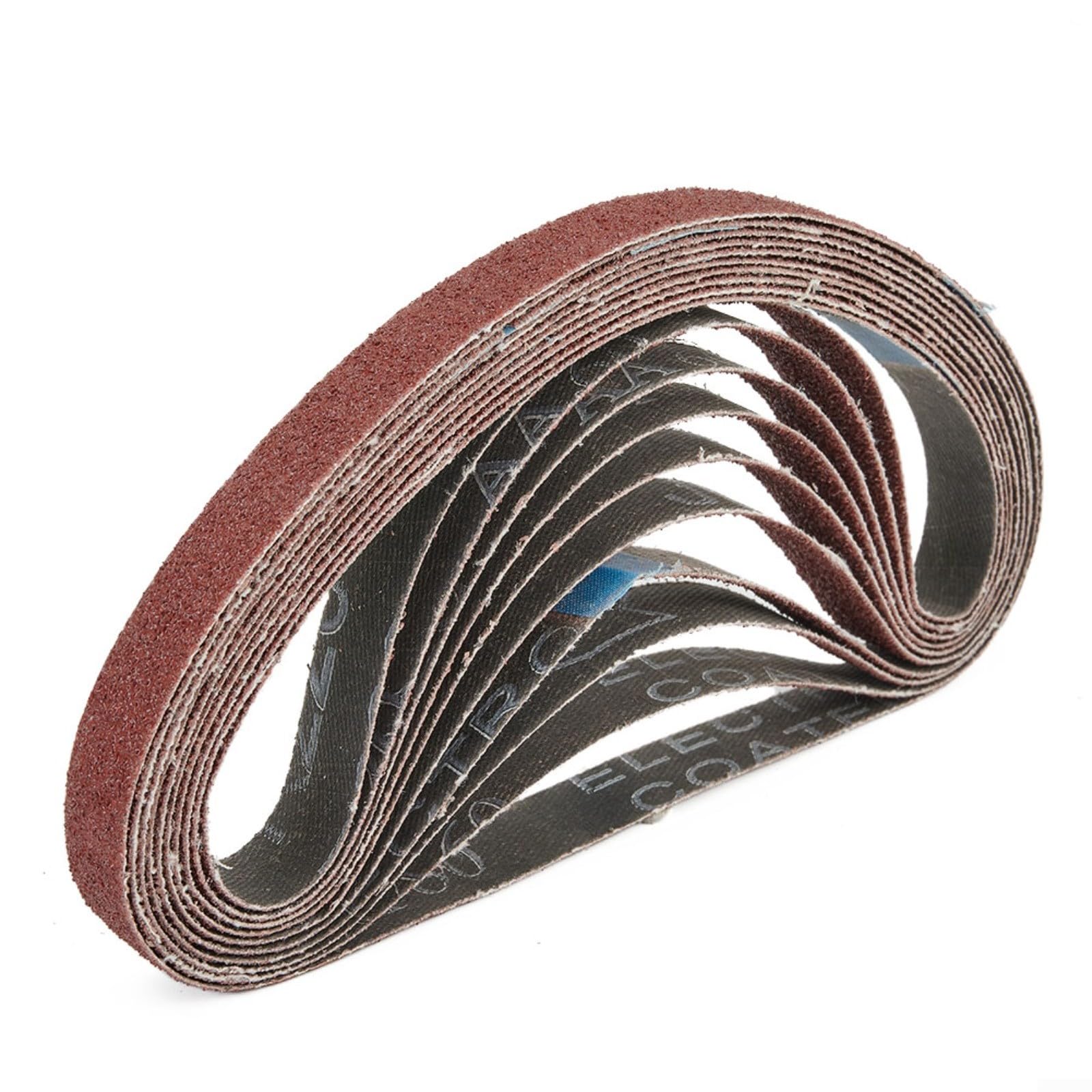 60-Pack Sanding Belts for Black & Decker BD280/BD290/KA290 Series, Multi-Grit 40/60/80/120/180/240, Compatible with Power Files BD282E/BD292E/KA292/KA293E, Abrasive Belts for Wood/Metal Polishing