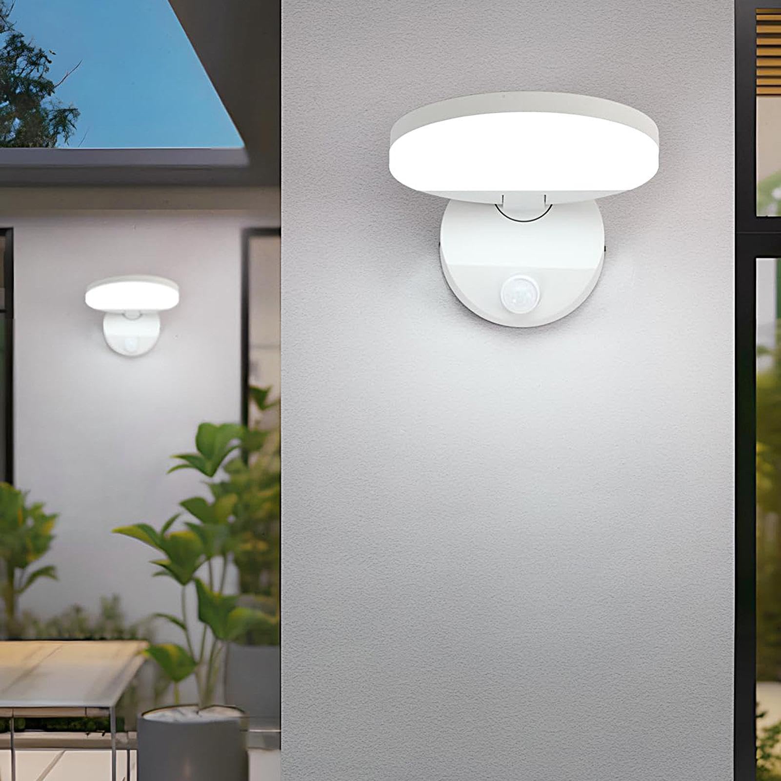 Lampadaire Mural à Détecteur de Mouvement 18W Angle Réglable Design Moderne