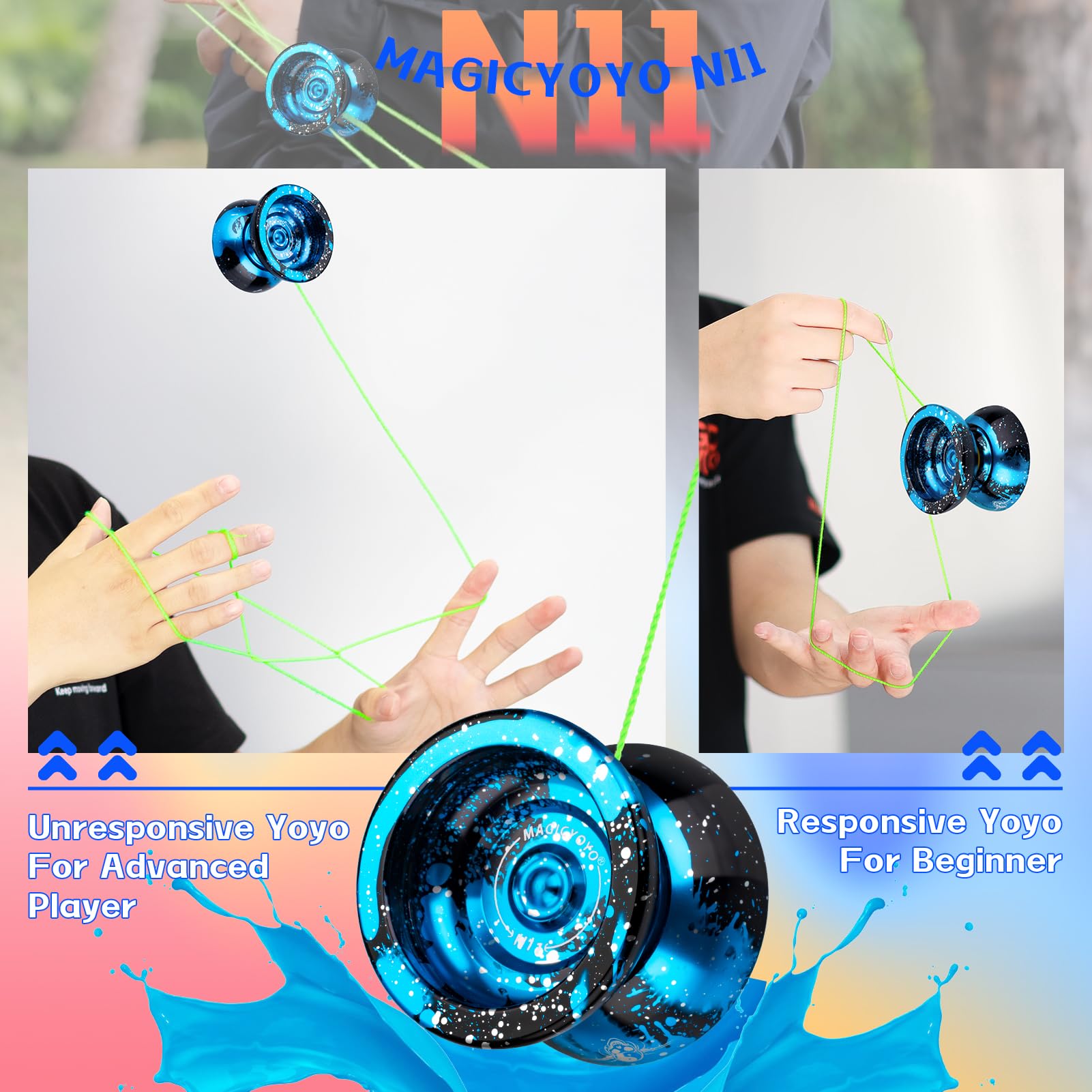 【Yoyo様用①】 Amazon | MAGICYOYO N11 ヨーヨー プロフェッショナル 無反応ヨーヨー