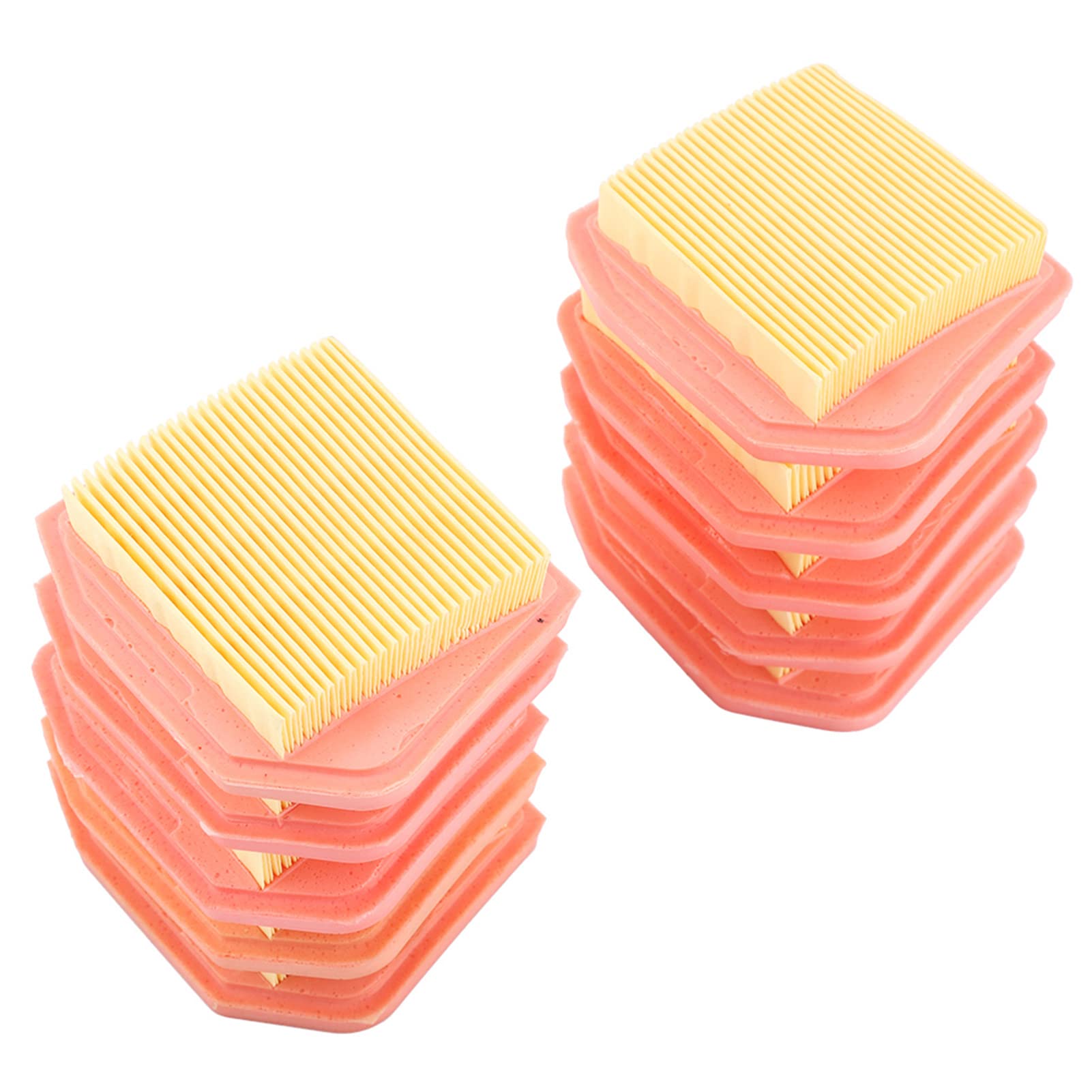 Filtro Aria per Decespugliatore compatibile con FS410 FS460 FS240 FS260 FS360, 10 Pezzi, 8,8 x 7,7 x 2 cm, Ricambio Cartuccia per Trimmer da Giardino