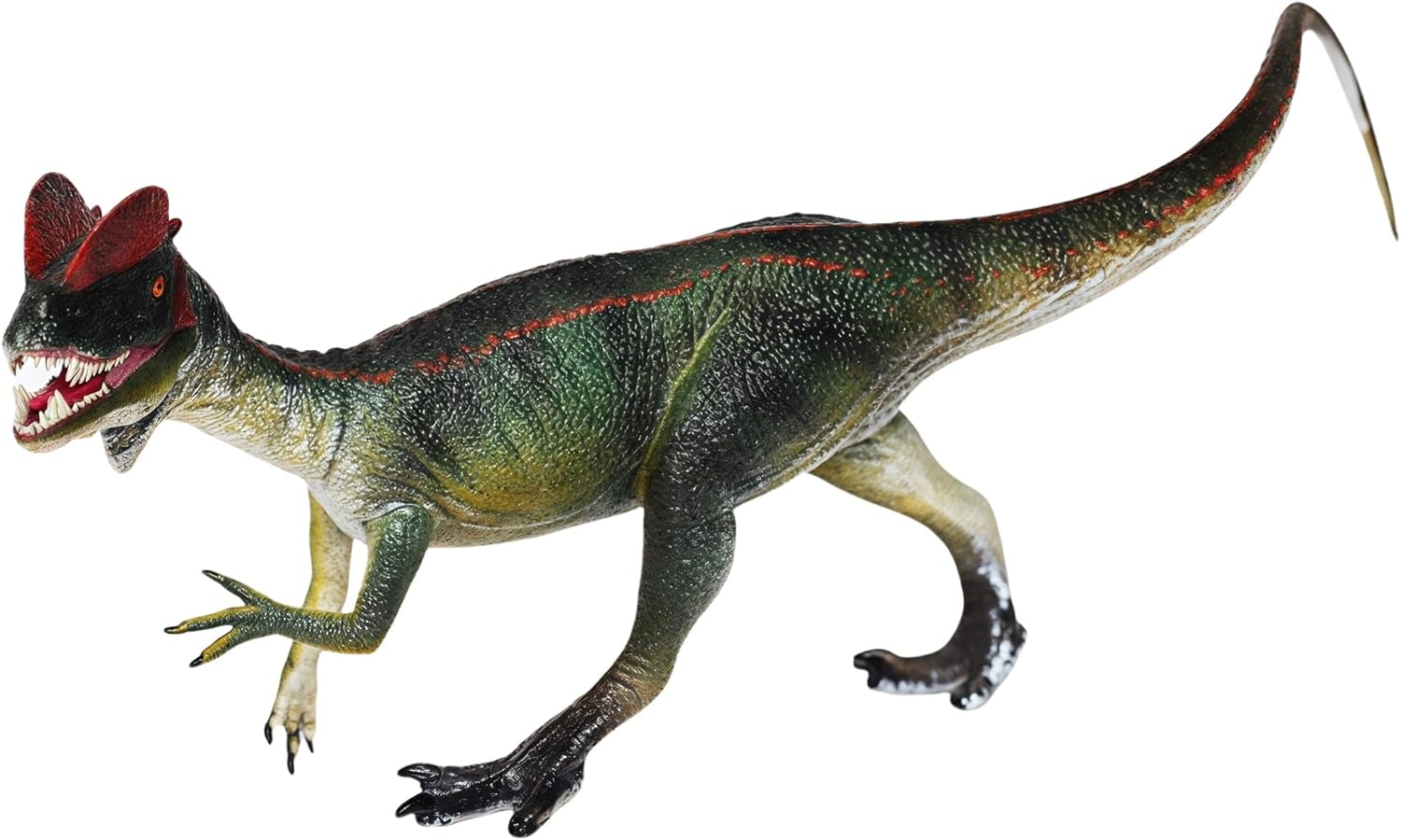 Gemini&Genius Dilophosaurus Dinosaur Toy for Kids, Play and Display Dinosaur Figure, Realistic Dino with Moveable Jaw, Birthday Gift, Cake Topper, Party Supplie or Decoration