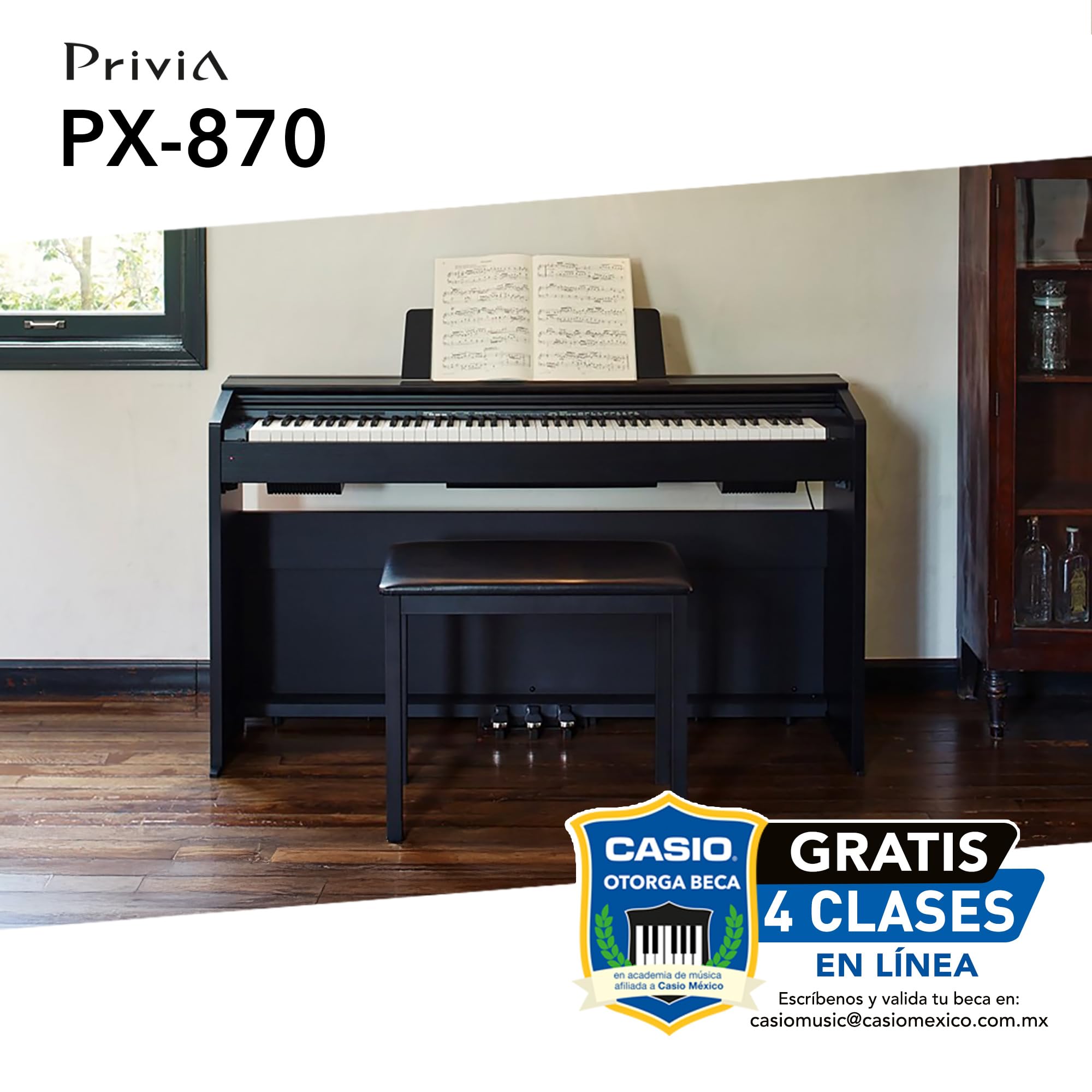 Casio Privia PX-870 Black - Pianoforte Digitale 88 Tasti