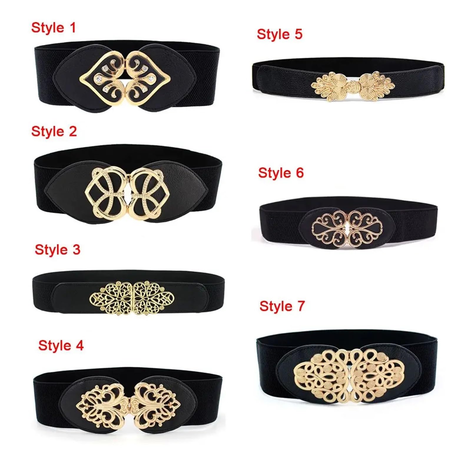 Cinturon Elastico Mujer Cinturón elástico de cintura ancha for mujer, cinturón negro 65cm, cinturilla cincha, abrigo, accesorios ropa