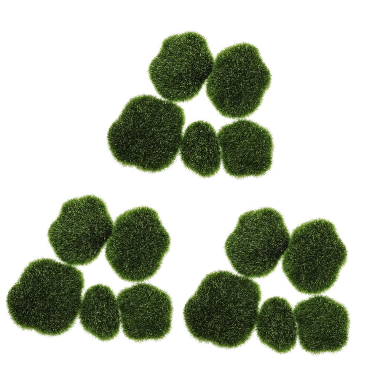 Alipis15 Pcs Plant Wall Decoration Artificial Stone Ornament Faux Moss Rock Simulation Moss Rock Moss Rocks Artificial Moss Stone for Plant Fake Moss Rock Imitated Mossy Decor