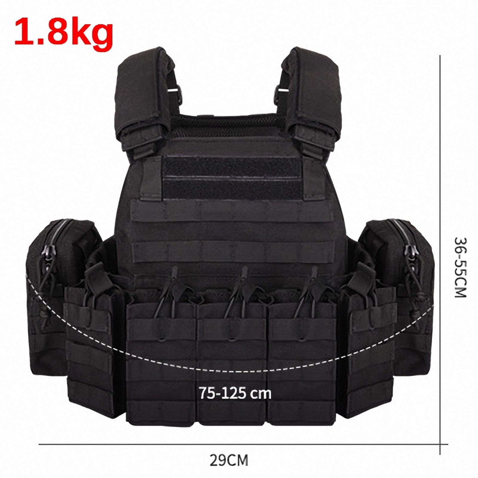 Gilet Tactique Adulte MAOTN - Gilet Molle Protection EVA Combat CS Cosplay Plein Air