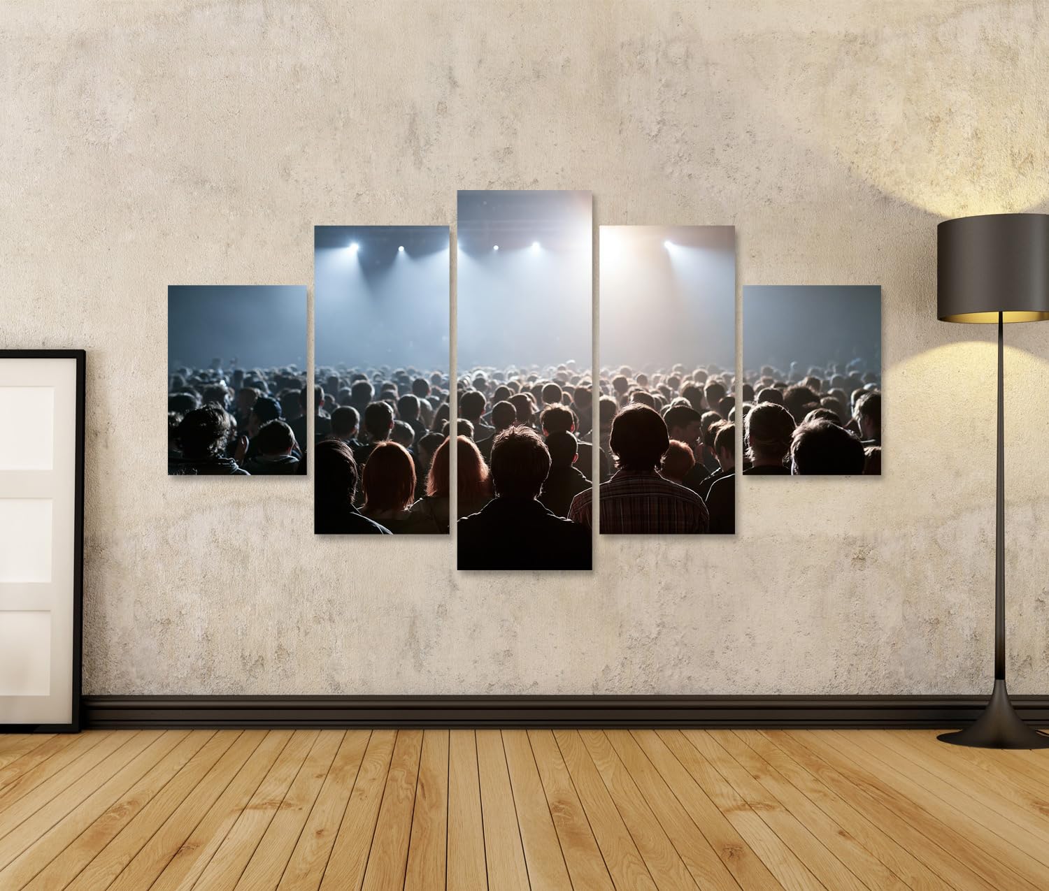 islandburner Bild auf Leinwand Fesselndes Konzert-Erlebnis Wandbild Wohnzimmer Für Musikfans - 5-teilig
