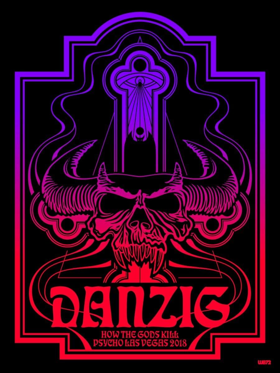 FatCat Wall GraphicsDanzig Blacklight Poster Frameless Gift 12 x 18 inch（30cm x 46cm）-LT-140