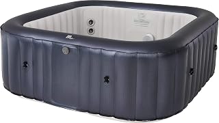 Otium Latest Mspa Portable Hot Tub Square 6 Persons Outdoor Bubble Spa Pool Inflation Smart Filtration, UVC Sanitization Technology, 36 Degree Quick Heating