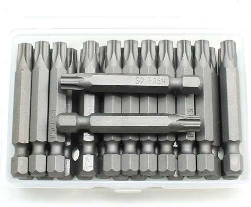 Miniatura 9 de 25 piezas T20H a prueba de manipulaciones Torx 6 puntos 2 pulgadas Destornillador puntas de inserción