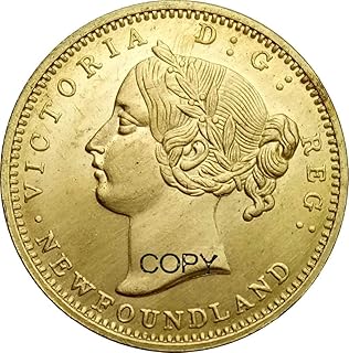 Exquisite Collection of Commemorative Coins Canadian Provinces Newfoundland 1888 Gold Two 2 Dollars Victoria Brass Copy Coins US Silver Dollar Commemorative Collectible Coin Crafts