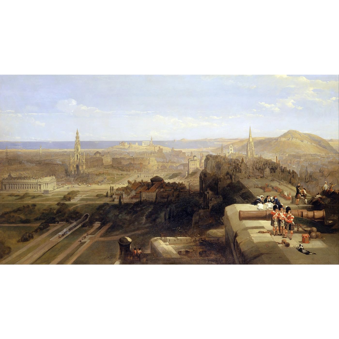 Tableau Édimbourg David Roberts, toile pour grand mur vide