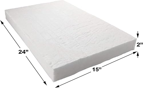 Miniatura 2 de Aislamiento de fibra de cerámica, 2 pulgadas de grosor x 15 x 24 pulgadas, manta aislante ignífuga de 2400F, 3033E