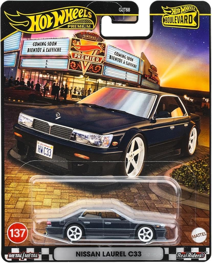 Hot Wheels Boulevard JBL10 Nissan Laurel C33 Ride On Toy Mini Car Ages 3+ Black