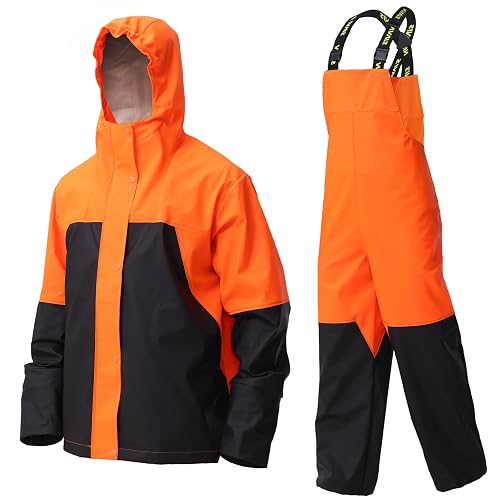 Men's Waterproof Workwear 3-Piece PU PRO Rain Suit