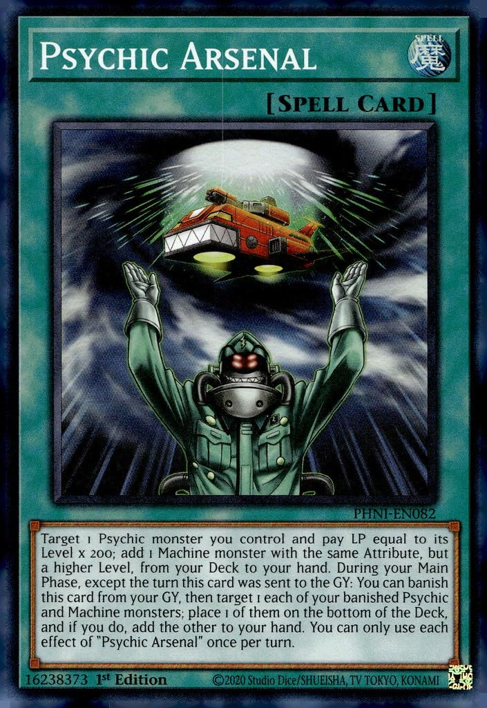 Amazon.com: YU-GI-OH! Psychic Arsenal - PHNI-EN082 - Super Rare
