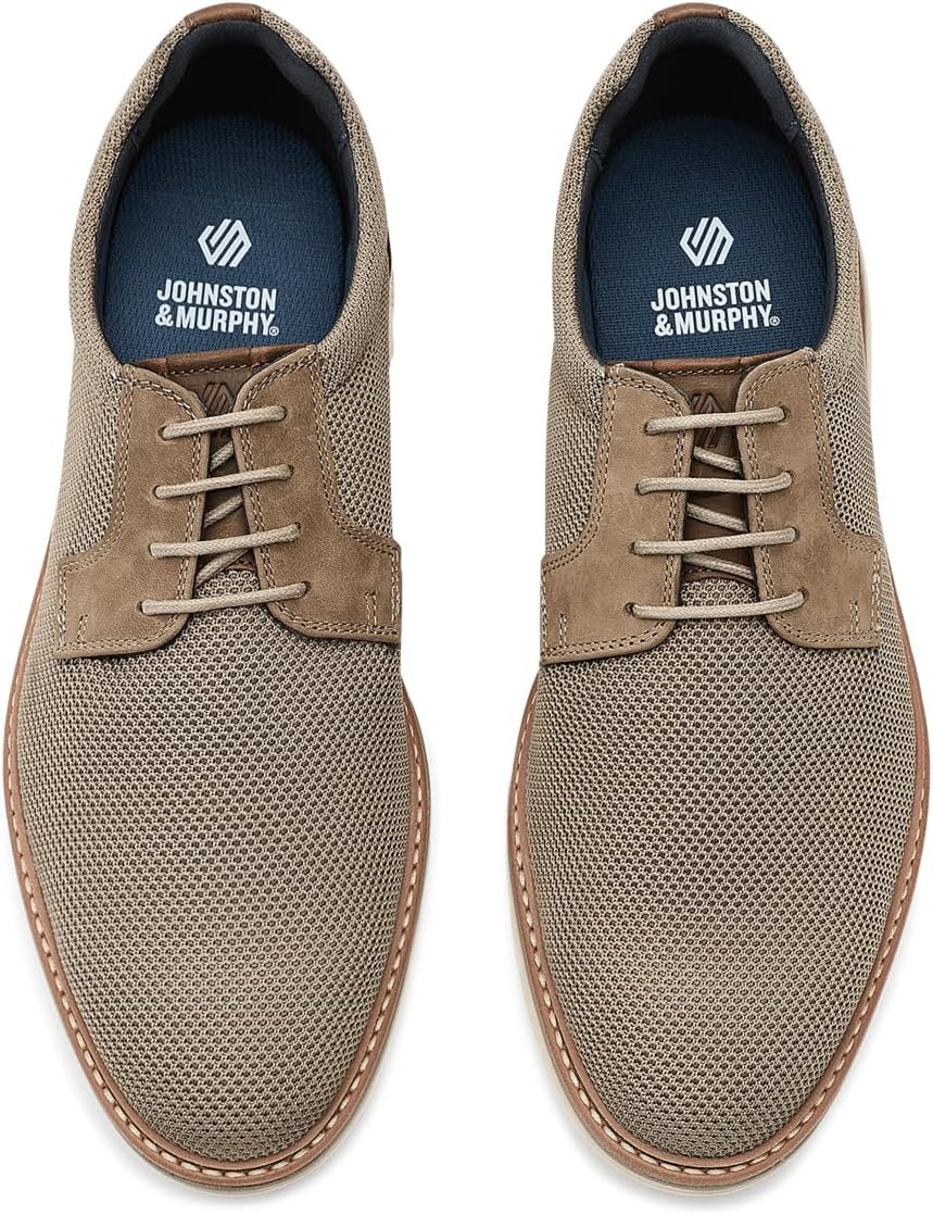 Johnston & Murphy Mens Ralston Knit Plain Toe