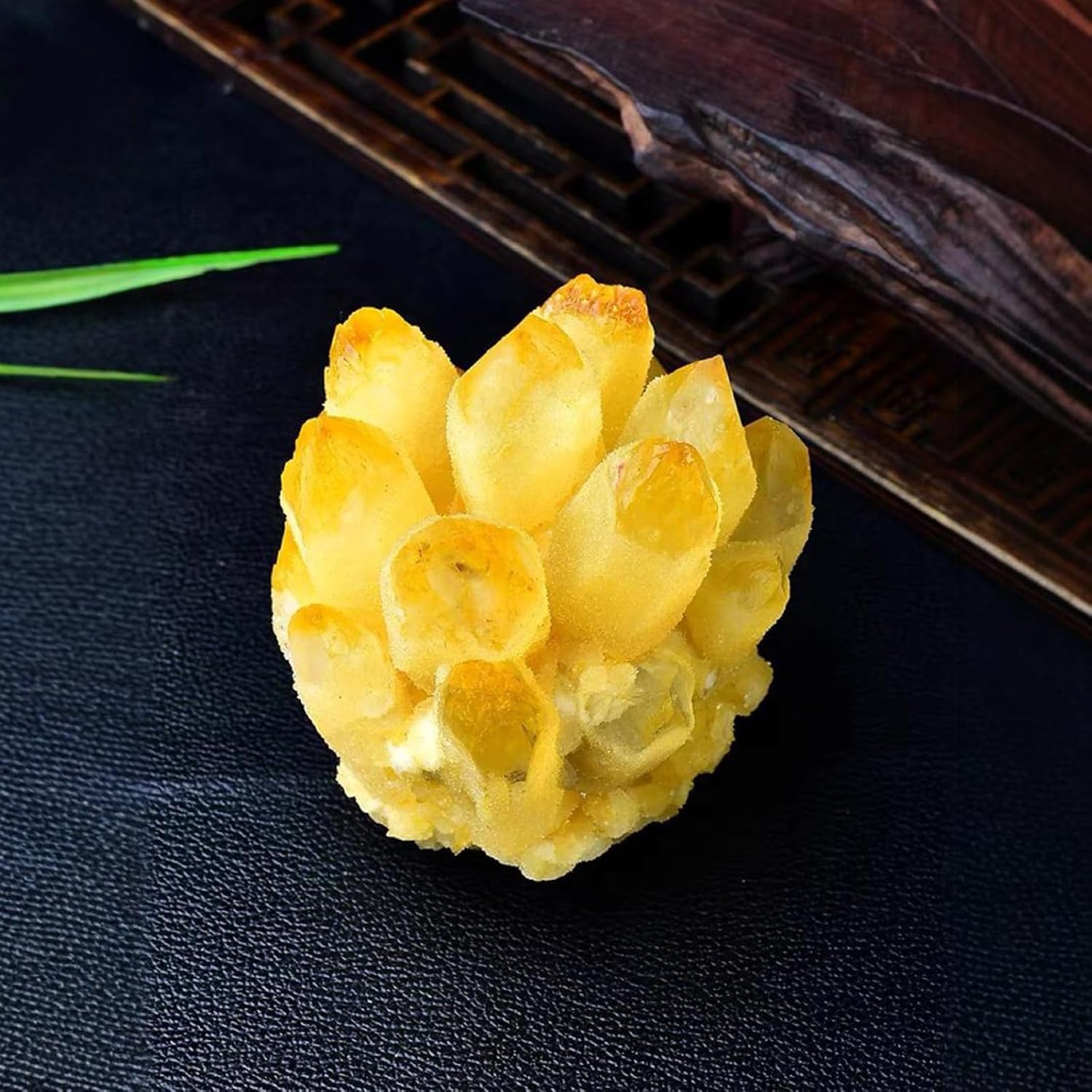 Citrine Cluster Crystal Cluster, Yellow Crystal Rock,Crystal Stone Quartz Gemstone for Home Decoration Ornament,510~600g