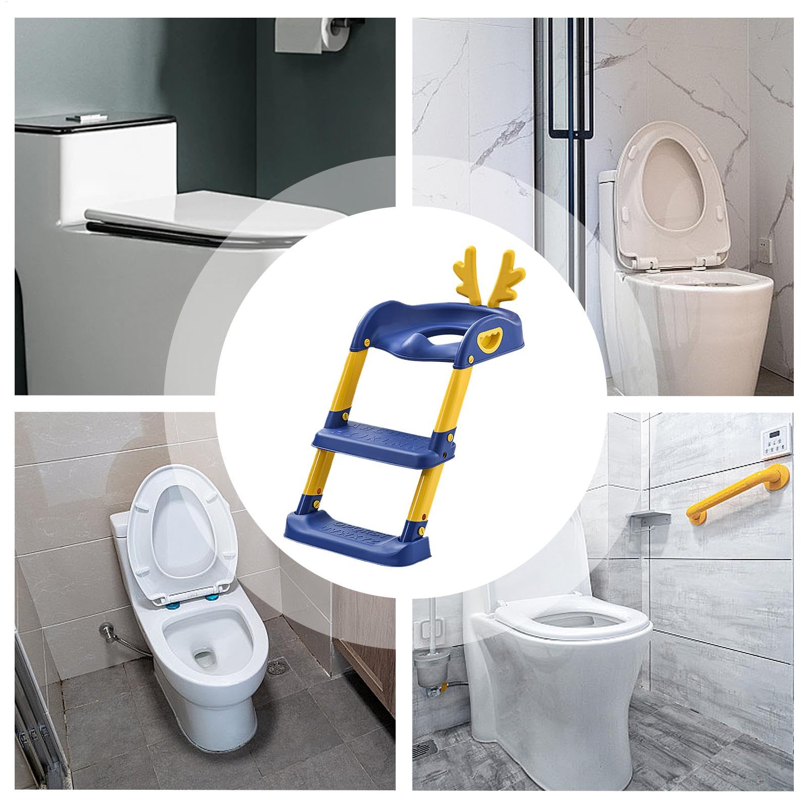 Asiento para ir al baño para niños, asiento de entrenamiento para el baño 2