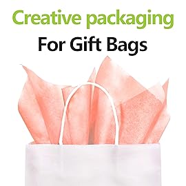 Bobobag 100 Sheets 20X14 Tissue Paper Bulk for Gift Bags Wrapping Paper,Weddings Birthday Showers Arts Craft Party Favor Decoration (Light Pink)