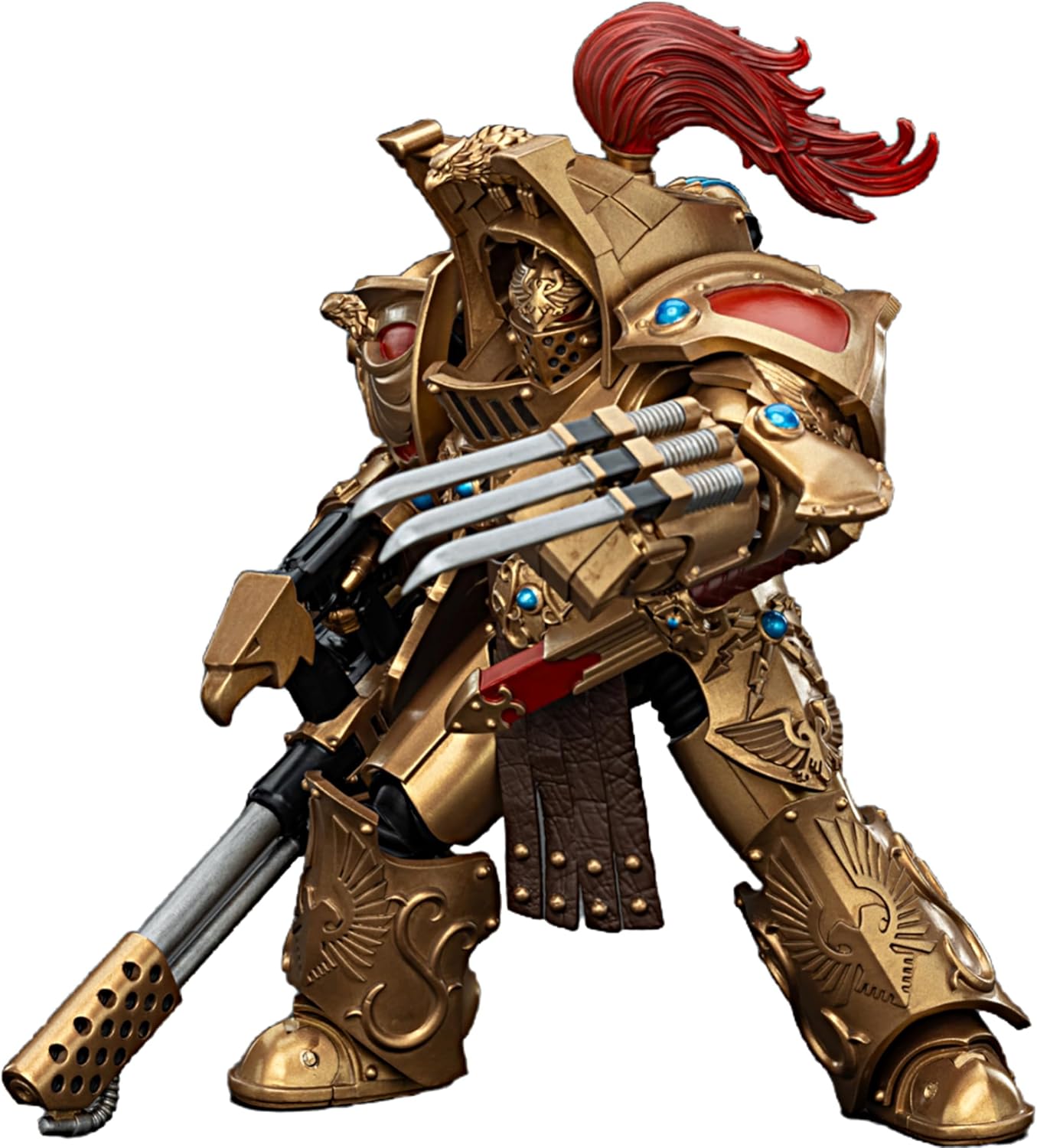 JOYTOY Warhammer 40k 1/18 Action Figure Legio Custodes Aquilon Terminator Squad Set of 3 Figures Collectible Gifts,Toys for Kids 15+ and Adults 5.39-inch