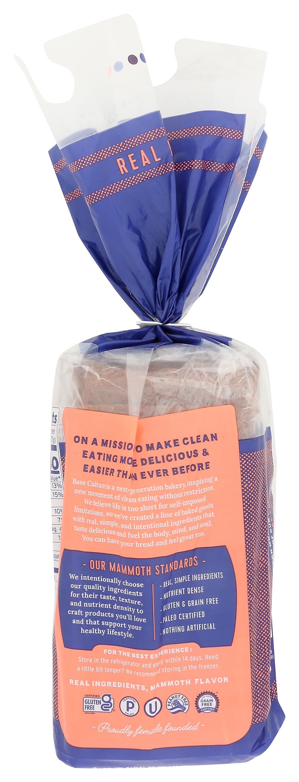 Base Culture Paleo Bread, Large Size | Delicious 100% Paleo