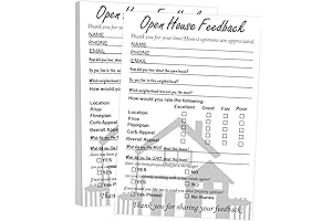 Open House Sign In Book: 50-Pack Sign-In Sheet for Real Estate Agents