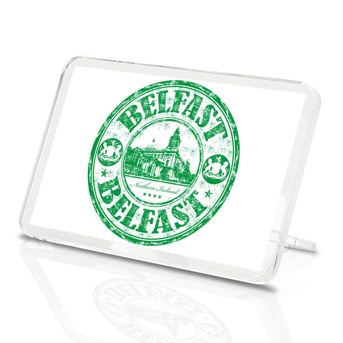 Belfast Green Classic Fridge Magnet - Northern Ireland Kitchen 5964