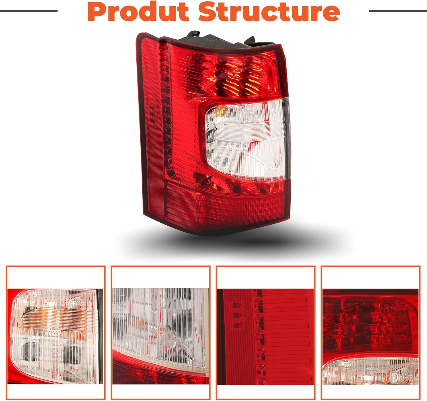 labwork Outer Tail Lamp Light Replacement for Town and Country 2011-2016 Red Lens Driver Side Brake Light CH2800198