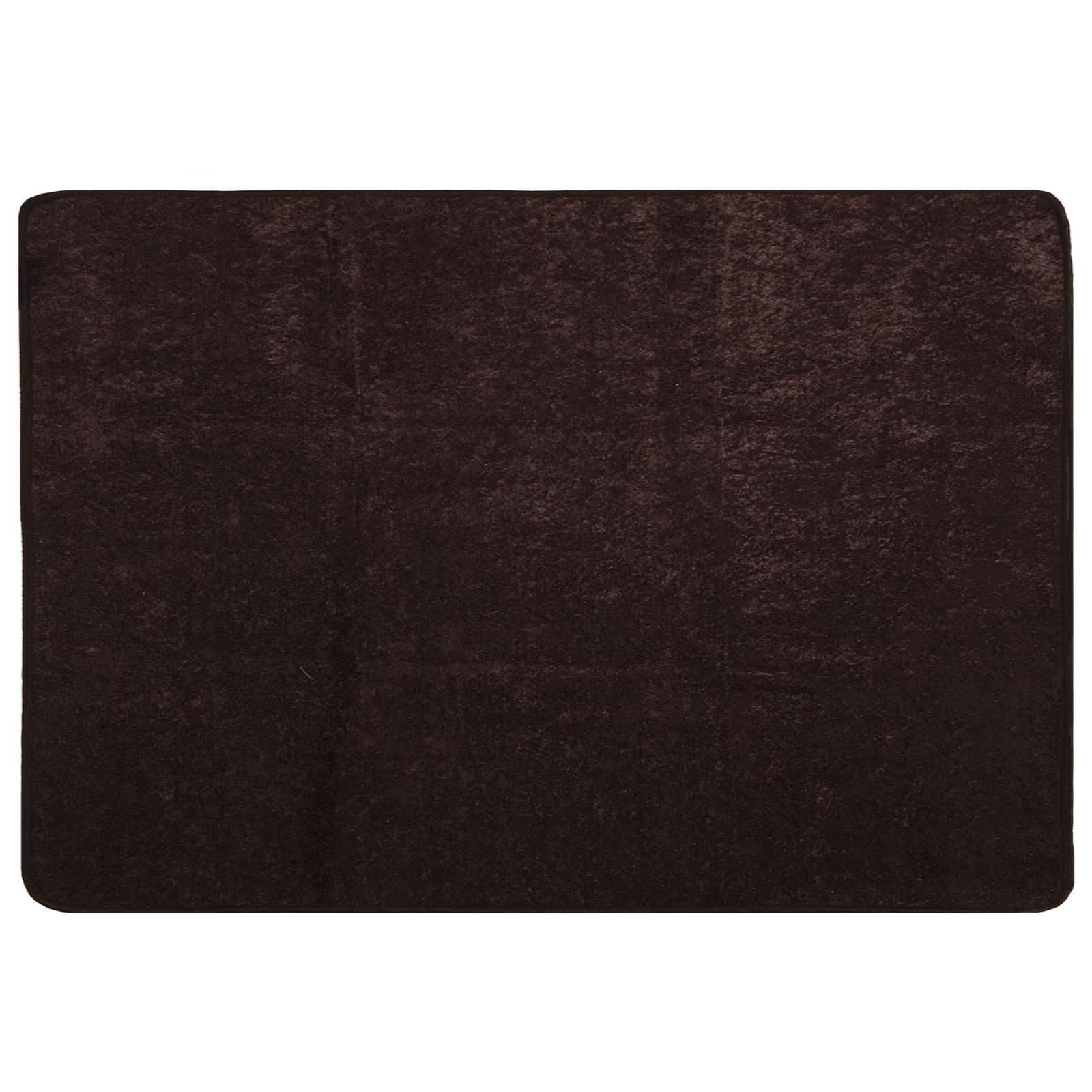 Tapis de couloir lavable et antidérapant en velours Marsa anthracite