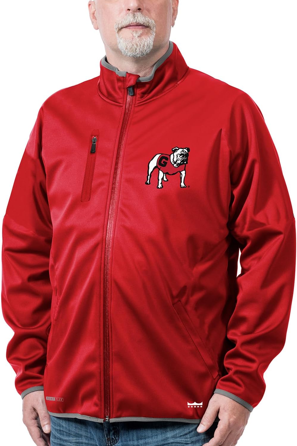 Franchise Club Georgia Collegiate UGA Bulldogs FC Softshell Zip Up Jacket-L