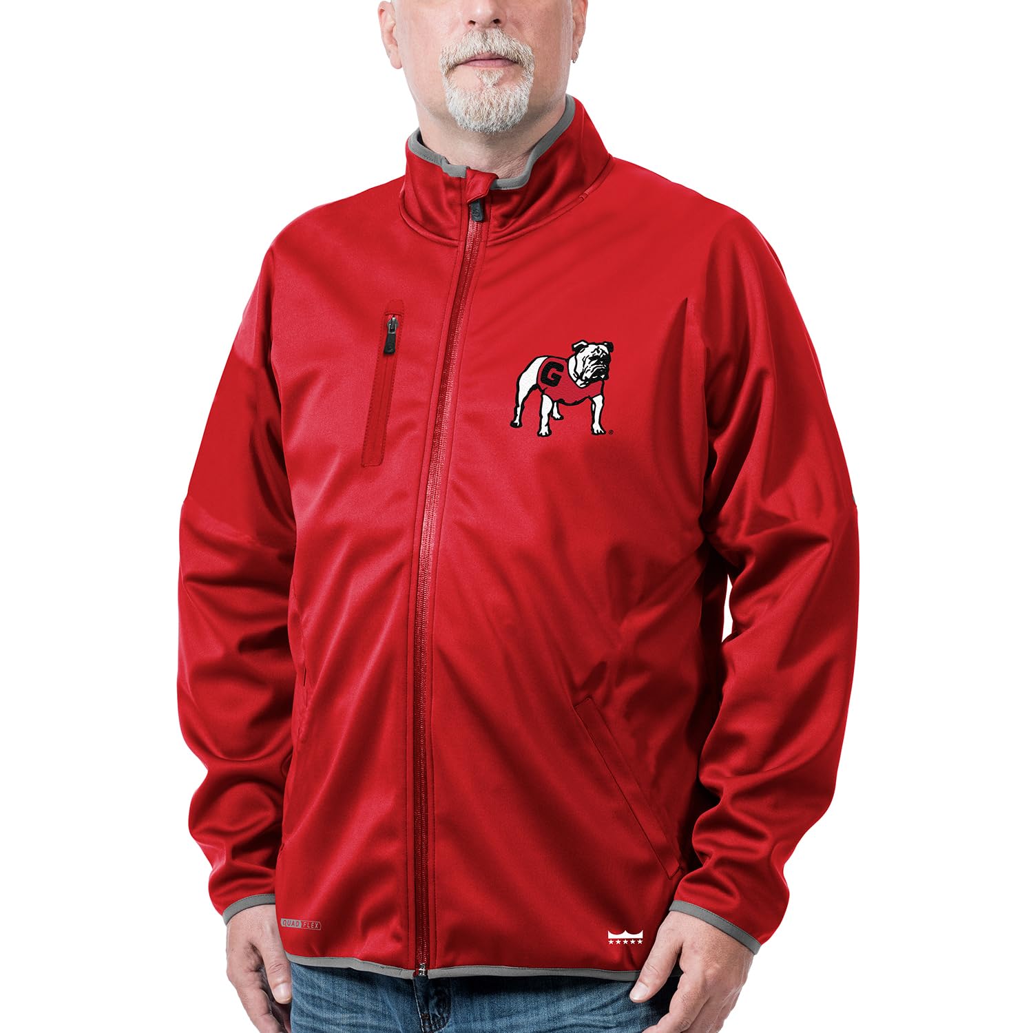 Georgia Collegiate UGA Bulldogs FC Softshell Zip Up Jacket-L