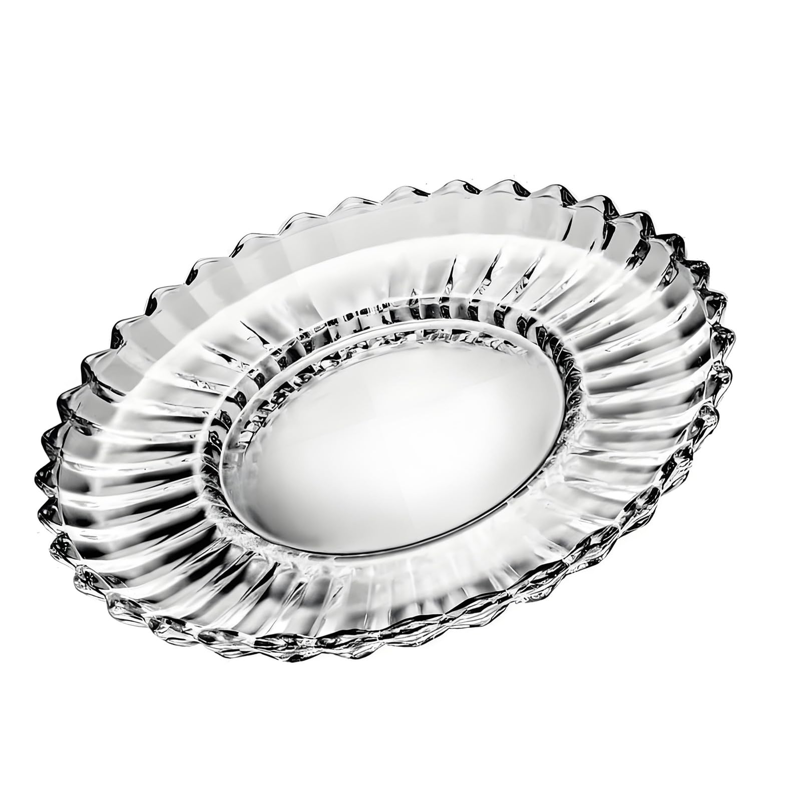 carotoe Modern Glass Fruit Bowl Pedestal for Party Dining Home Decor Centerpiece Candy Basket Pedestals Bowl Decorative