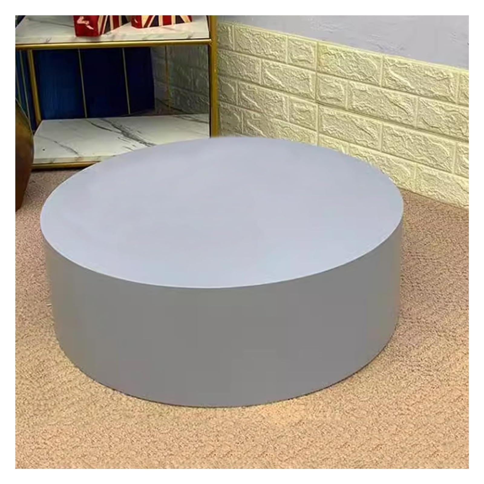 Supports de piédestal cylindriques en bois gris de qualité supérieure pour mode